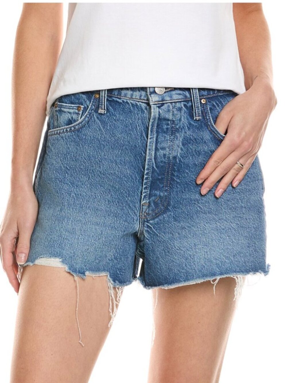MOTHER Snacks! The Main Course Fray Shorts in Chew Toy Sz 31 - NWT! - Picture 8 of 8